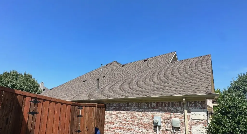 Completed roof replacement project in Lenox
